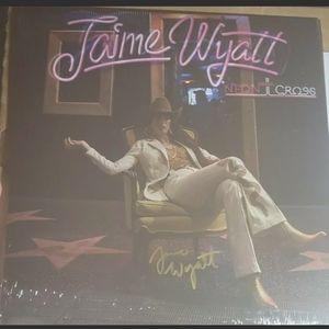 Jaime Wyatt AUTOGRAPHED Neon Cross 12" Vinyl LP Record w/ SIGNED Thank You Card